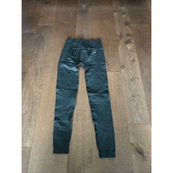 Gymshark Green High Waist Leggings Workout - Picture 1 of 3